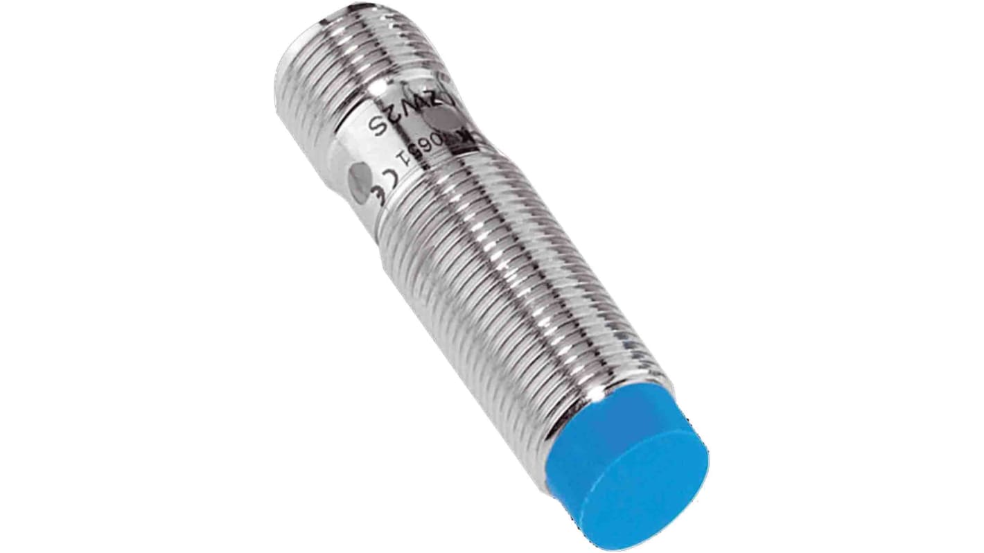 Sick Inductive Barrel-Style Proximity Sensor, M12 x 1, 4 mm Detection, PNP Normally Open Output, 10 → 30 V, IP67