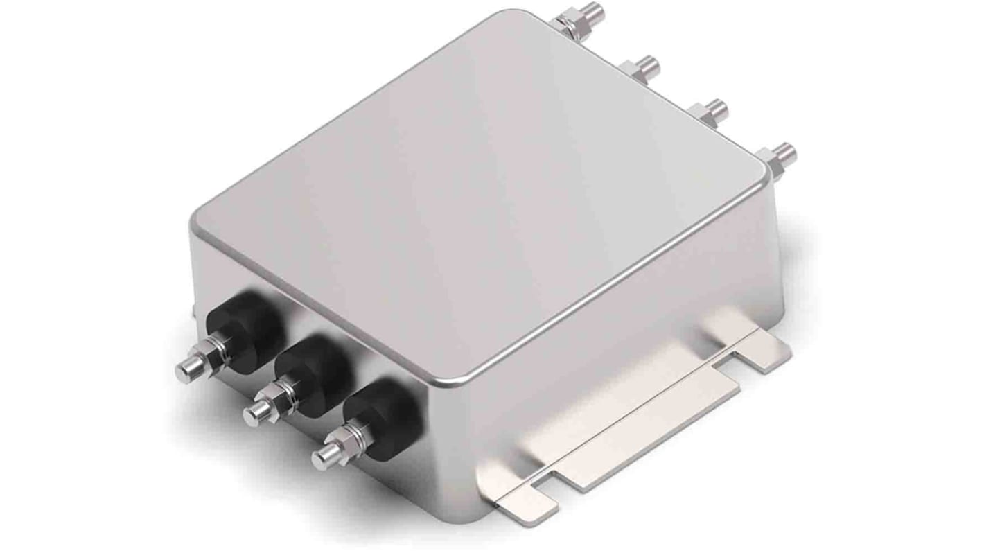 TE Connectivity, KEB 15A 520 V ac 50 → 60Hz, Chassis Mount EMI Filter, Threaded Bolt 3 Phase