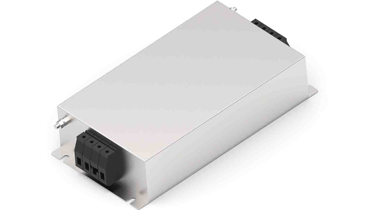 TE Connectivity, KEV 16A 520 V ac 50/60Hz, Chassis Mount EMI Filter, Terminal Block 3 Phase