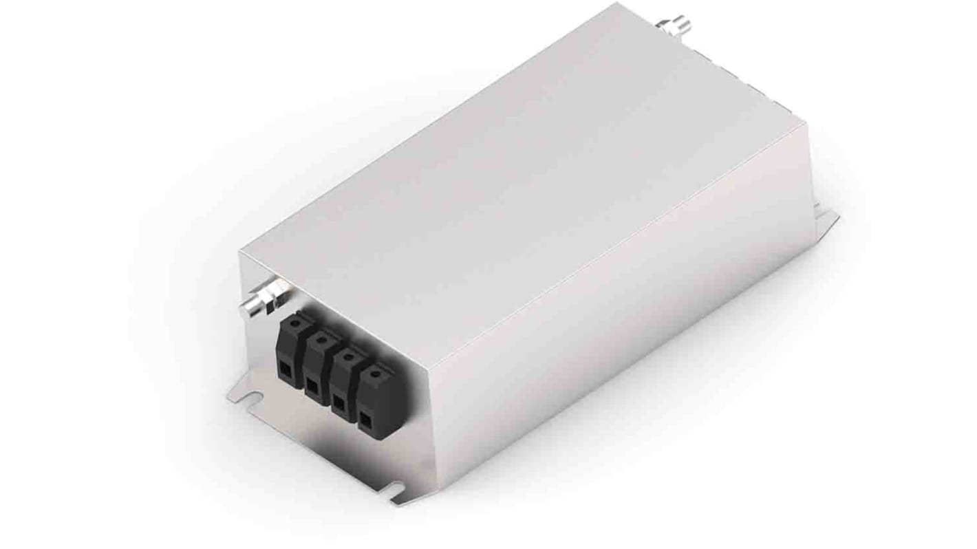 TE Connectivity 三相EMI滤波器, 60A, 520 V 交流, 50 → 60Hz, 底盘安装, 端子排接端, 一阶, KEP系列