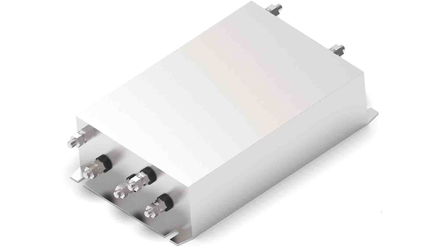 TE Connectivity, KEP 250A 520 V ac 50 → 60Hz, Chassis Mount EMI Filter, Threaded Bolt 3 Phase