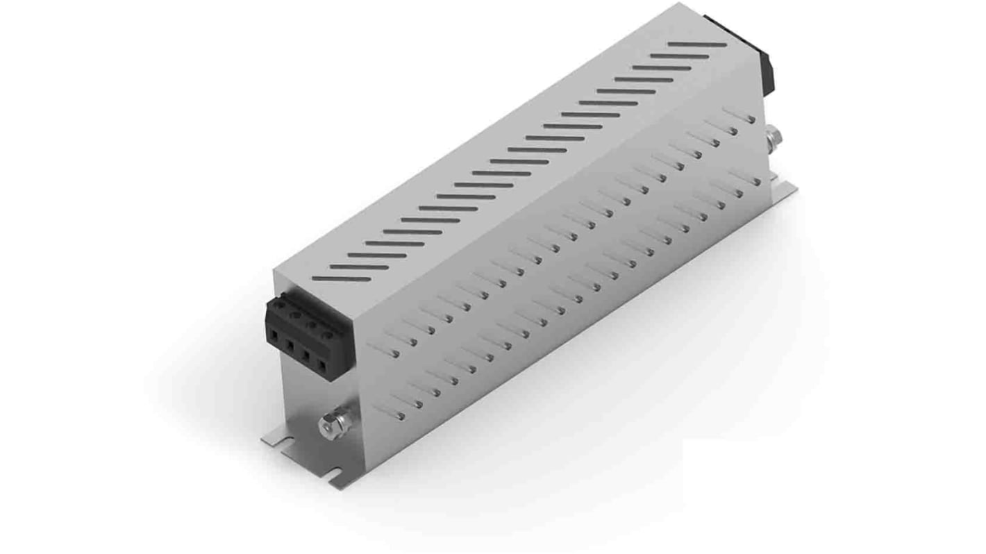 TE Connectivity, KEP-BS 30A 520 V ac 50 → 60Hz, Chassis Mount EMI Filter, Terminal Block 3 Phase