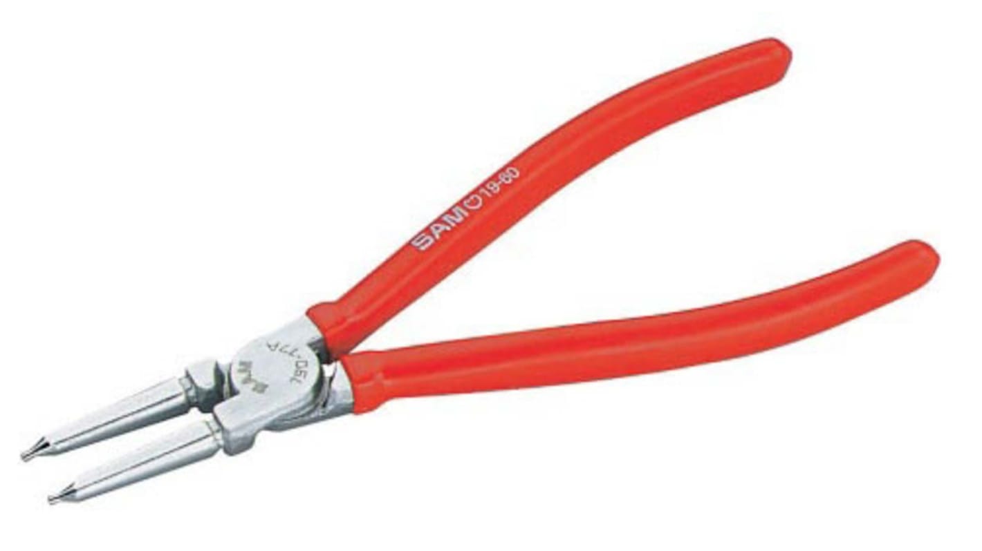 Pinze per anelli elastici SAM in Acciaio al cromo vanadio, lungh. 225 mm Ad angolo retto