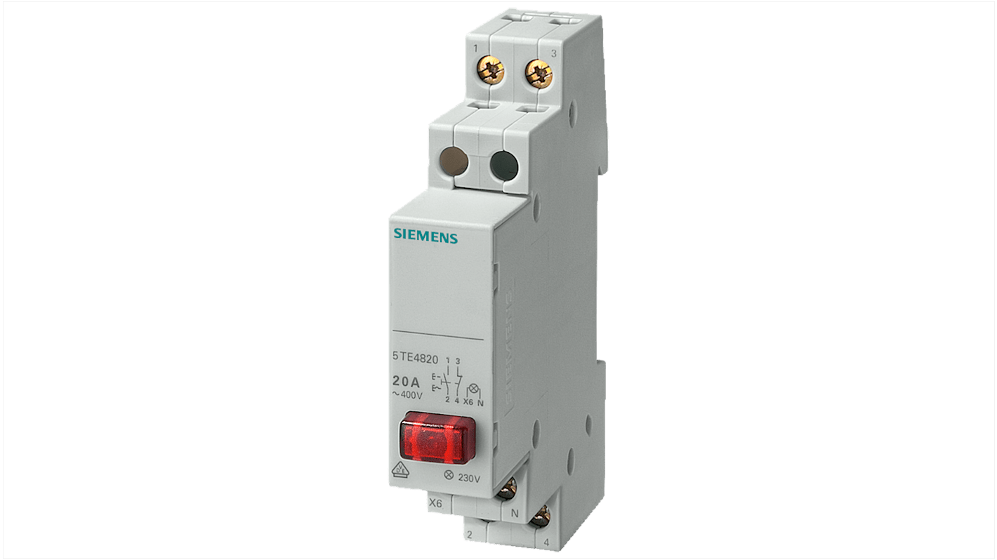 Siemens SENTRON 5TE4 Geräteschutzschalter Drucktaste für Standard-Schienenmontage / 20A