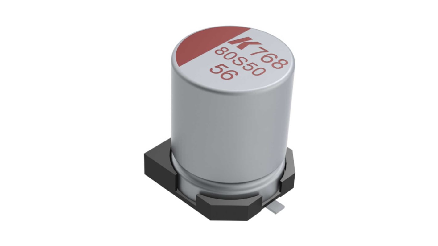 KEMET 560μF Surface Mount Polymer Capacitor, 25V dc