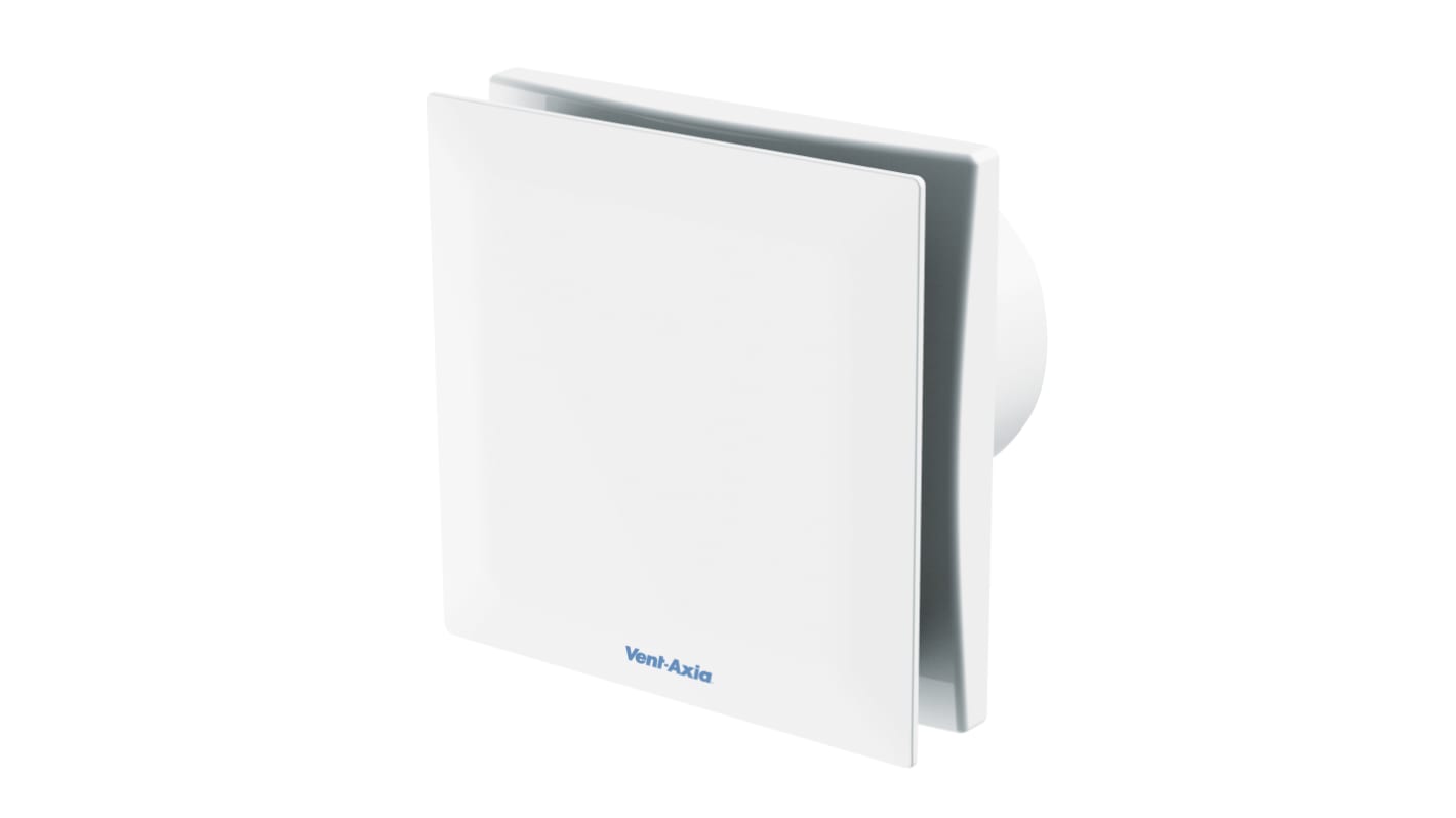 Vent-Axia 479087 VASF100 Square Extractor Fan, Ventilation, 12dB, Silent, Duct Size 100mm