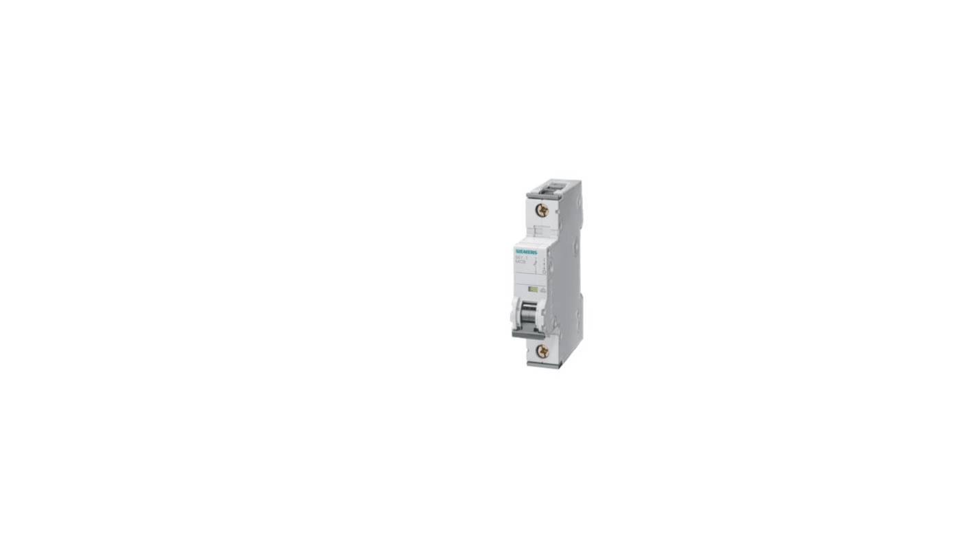 Siemens SENTRON 5SY7 MCB, 1P, 40A Curve C, 400V AC, 72V DC, 15 kA Breaking Capacity