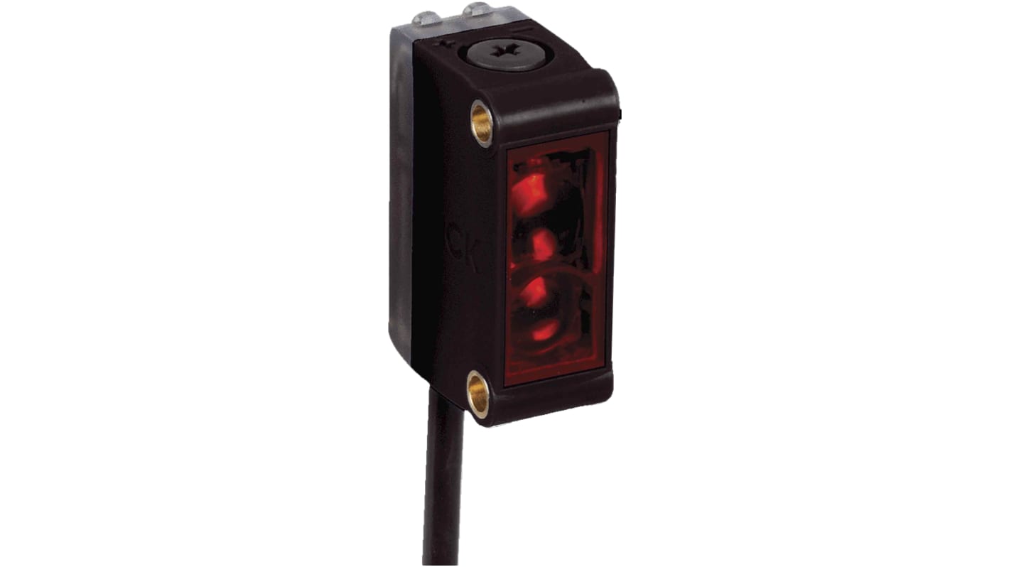 Rs-Online Sensore fotoelettrico Rettangolare SICK a soppressione di sfondo rilevamento 5 mm → 450 mm uscita NPN