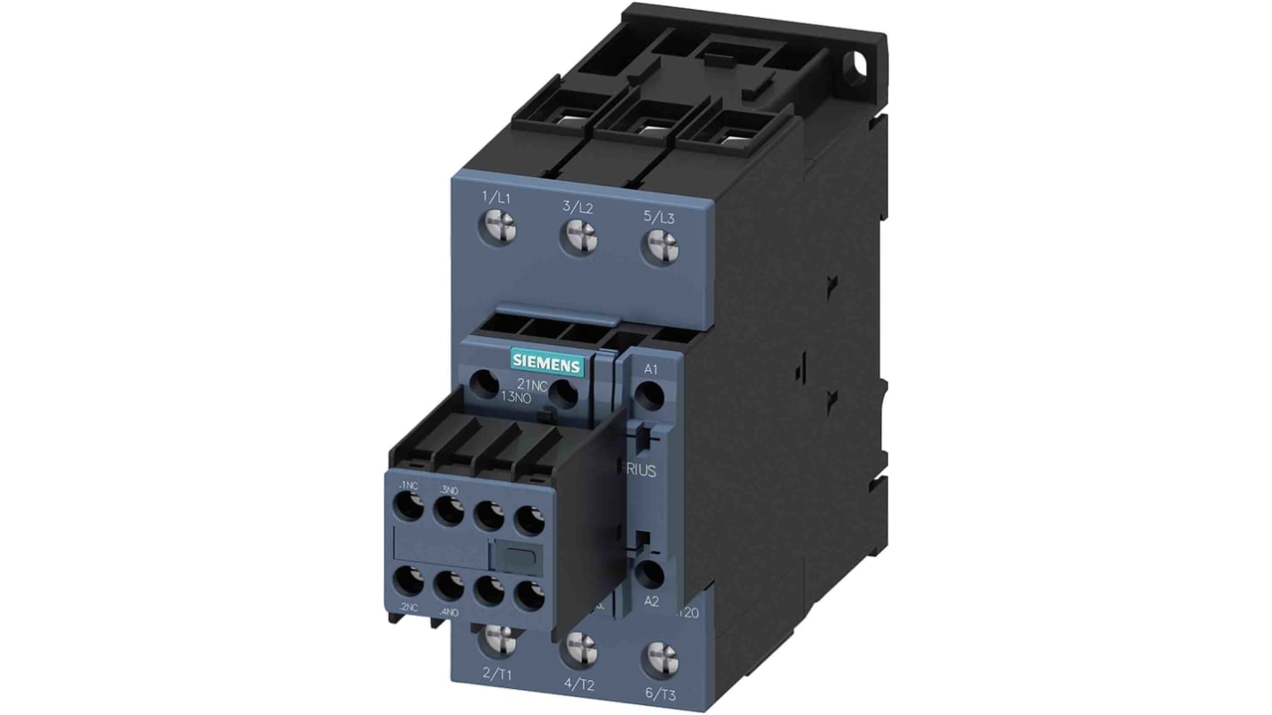 Stycznik 24 V DC Siemens styki: 3 30 kW 65 A 2NO + 2NC 3RT2037-1KB44