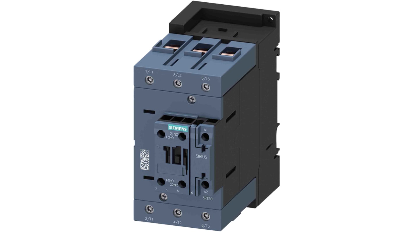 Stycznik 24 V AC Siemens styki: 3 45 kW 95 A 1NO + 1NC 3RT2046-1AB00