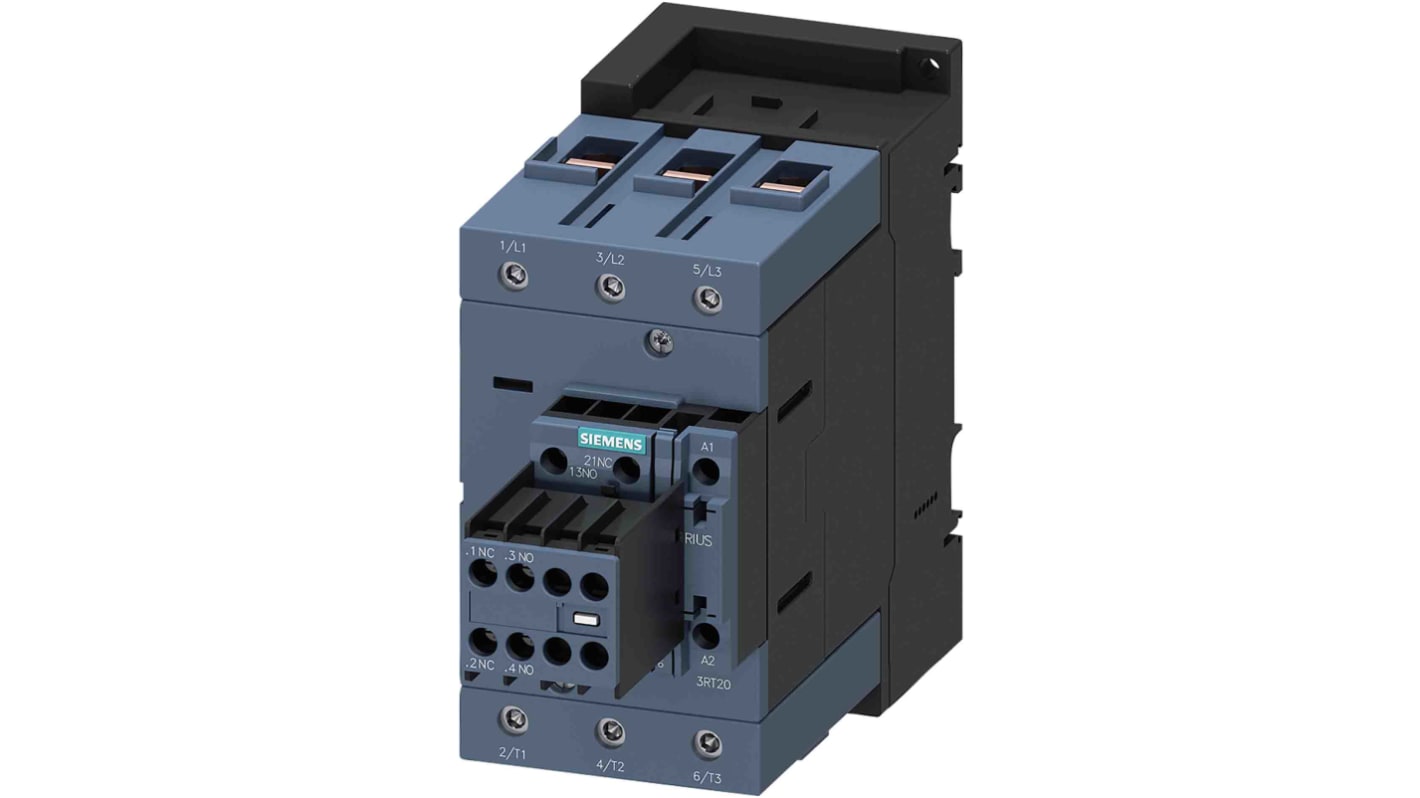 Stycznik 230 V AC Siemens styki: 3 45 kW 95 A 2NO + 2NC 3RT2046-1AL24