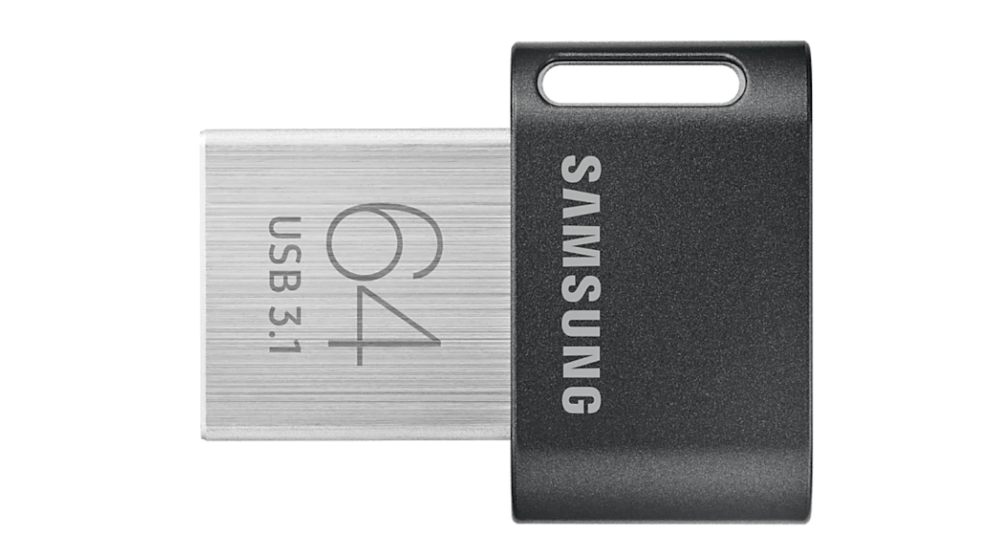 Samsung 64 GB工业U盘, USB 3.1, V-NAND, 无加密 自毁式, fit plus