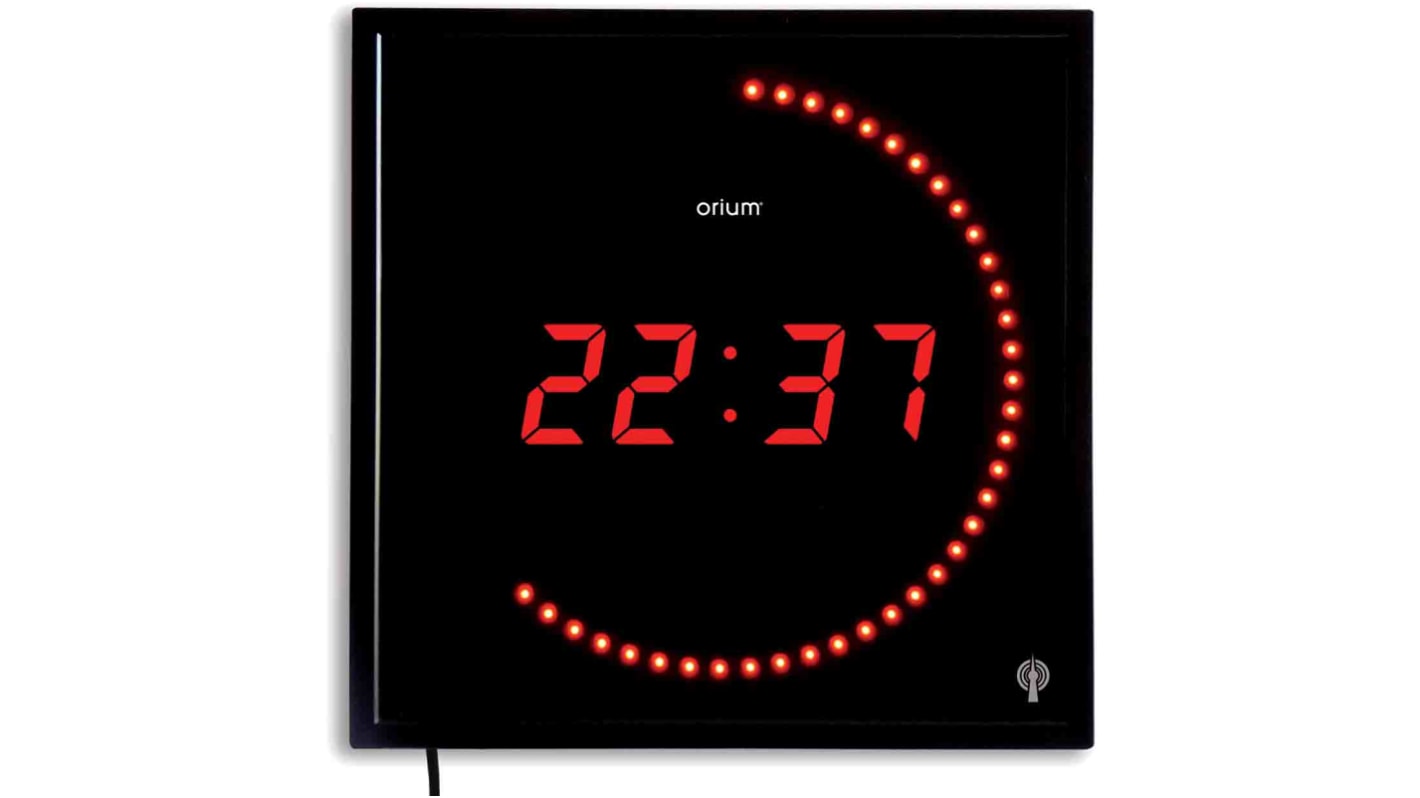 11144 Orologio Digitale radiocontrollato da parete Orium Dim. 28 x 28 x 4cm RS