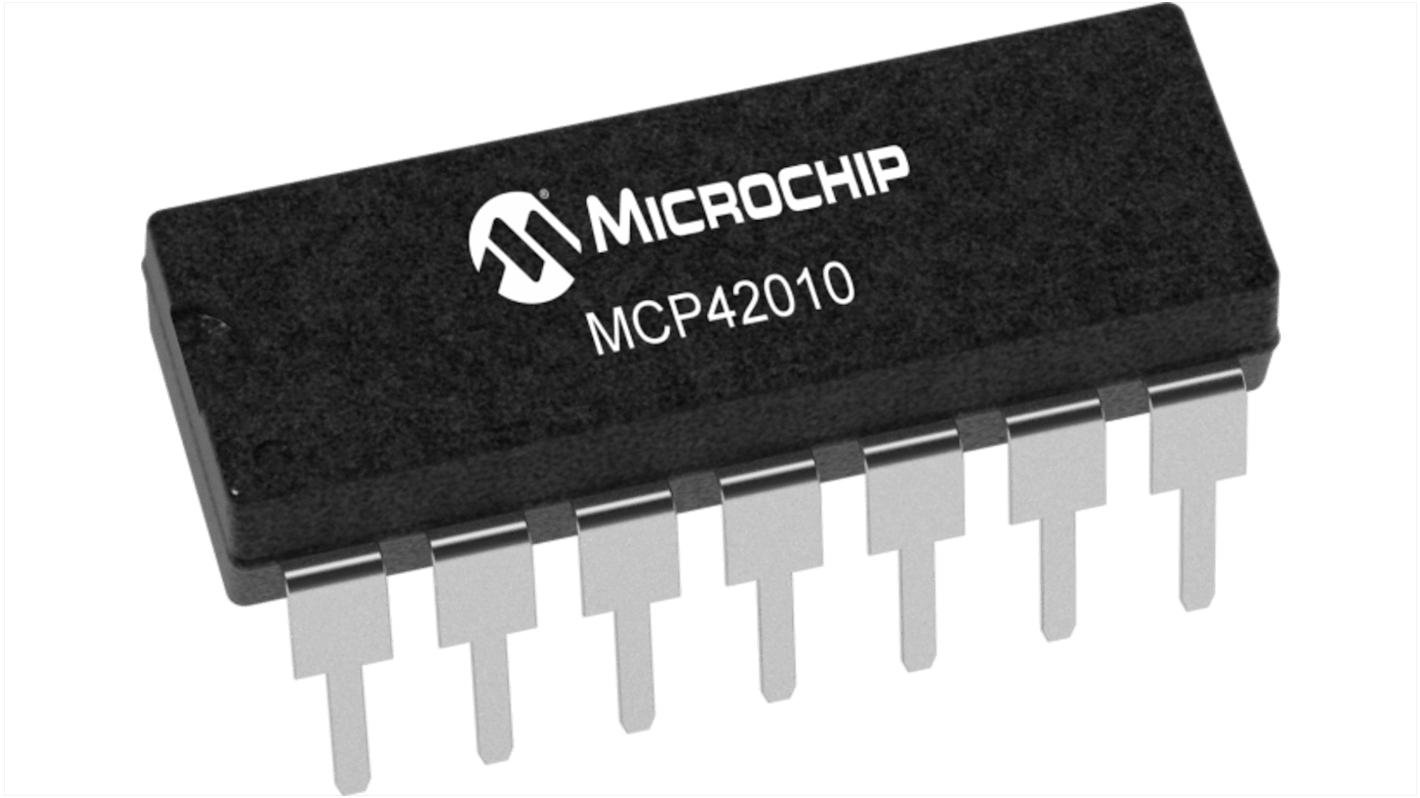 Potenciómetro digital, MCP42010-I/SL, SPI 12kΩ, 2 posiciones, punta Lineal, 2 canales SOIC 14 pines