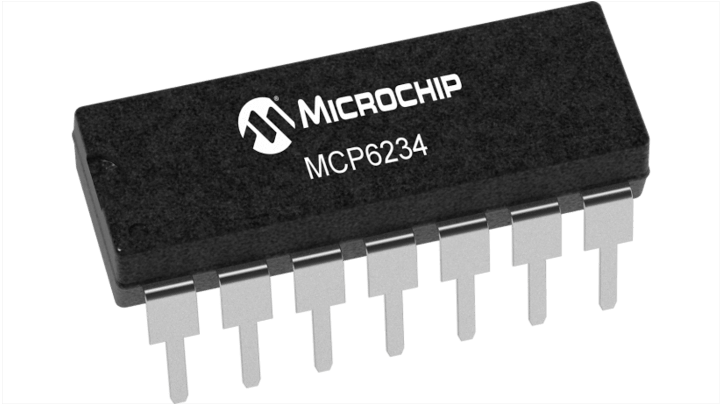 Amplificatore operazionale Microchip, , SMD, alimentazione singola, TSSOP