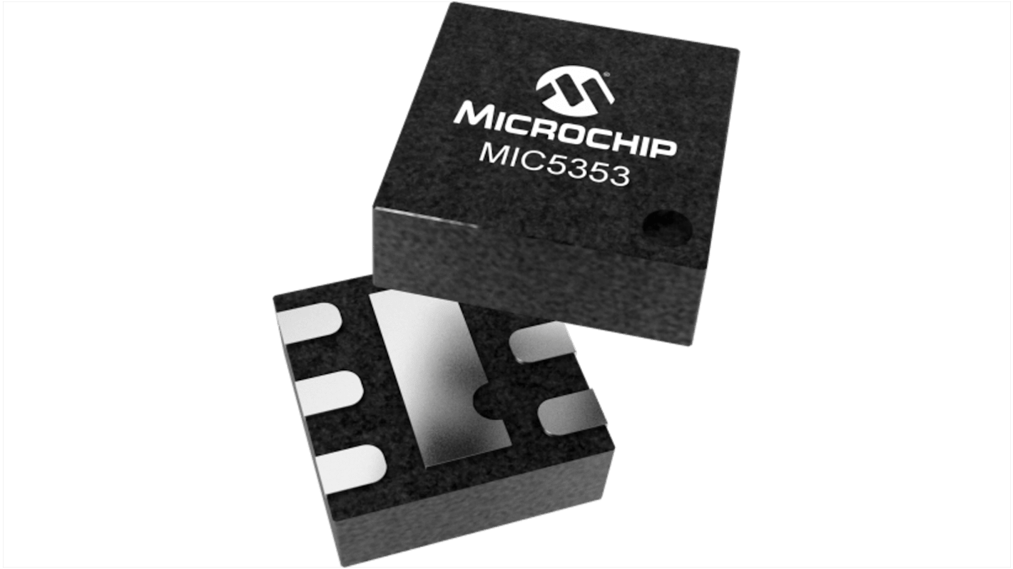 Microchip 稳压芯片,  2.6v → 6V v输出, 500mA最大输出, 单路输出, SOT-23, 表面贴装, 6针