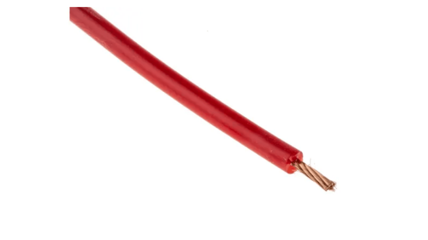 Cavo di collegamento apparecchiature RS PRO, 1,1 mm², 17 AWG, 600 V, 100m, Rosso, UL3512