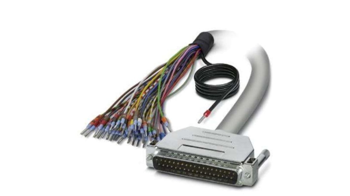 Câble série Sub-D à 37 broches vers Sans connecteur, longueur 1m, Phoenix Contact