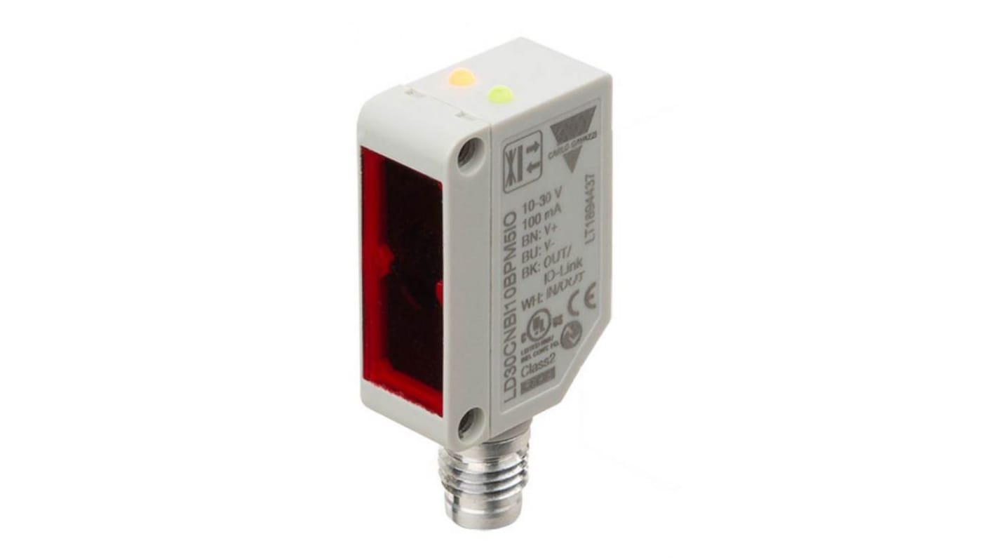 Rs-Online Sensore fotoelettrico Rettangolare Carlo Gavazzi a diffusione rilevamento 1 m uscita PNP/NPN NO/NC PUSH/PULLL