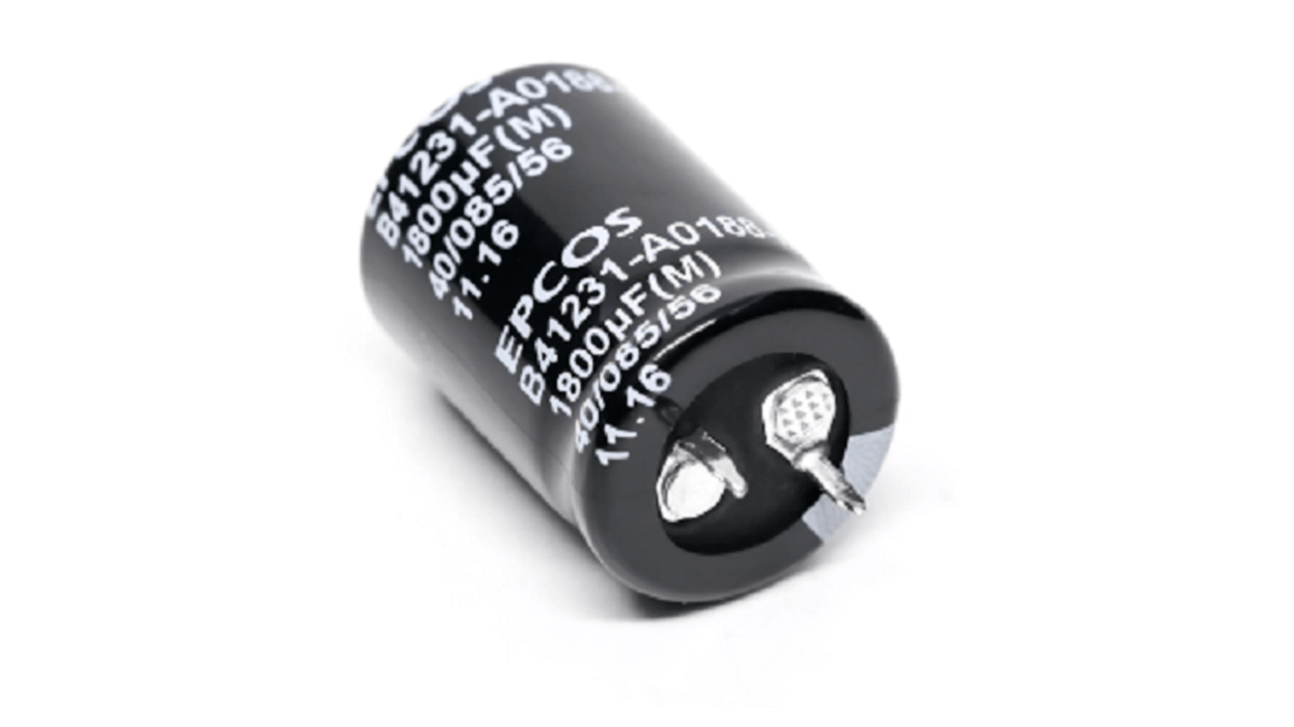 EPCOS 4700μF Aluminium Electrolytic Capacitor 63V dc, Snap-In - B41231C8478M060