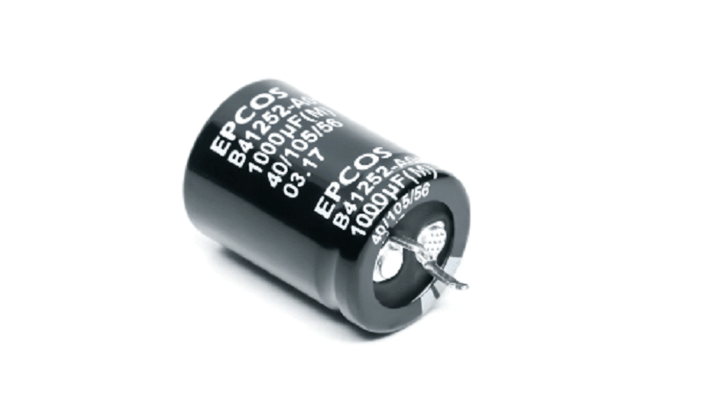 EPCOS 3300μF Aluminium Electrolytic Capacitor 35V dc, Snap-In - B41252A7338M060