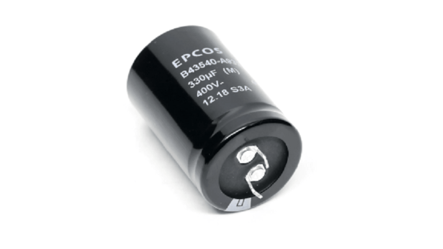 EPCOS Snap-In Aluminium-Elektrolyt Kondensator 560μF / 450V dc, Ø 35mm x 55mm, +85°C