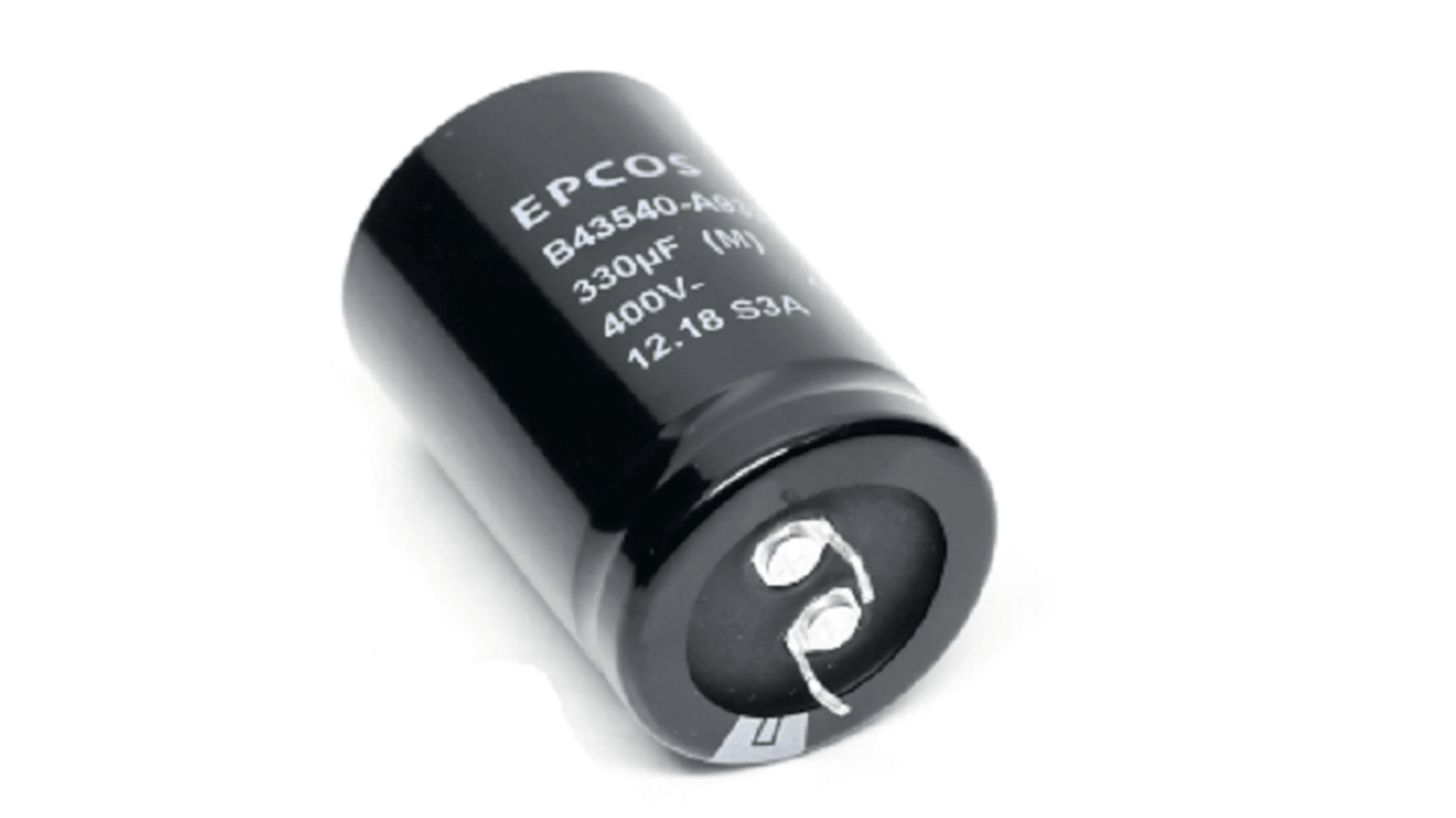 Condensador electrolítico EPCOS, 470μF, 400V dc, de encaje a presión, 35 x 40mm, paso 10mm