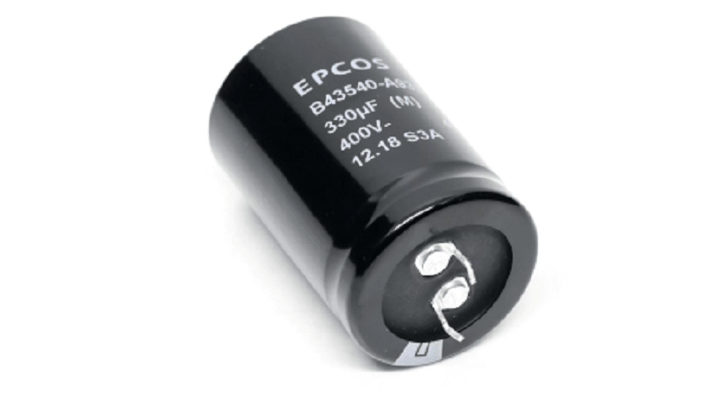 EPCOS 680μF Aluminium Electrolytic Capacitor 400V dc, Snap-In - B43642A9687M060
