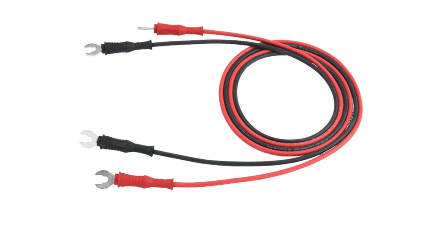 BK Precision 100 cm Premium Spade Connector Test Lead Set for Use with 8500B Series Programmable DC Electronic Loads