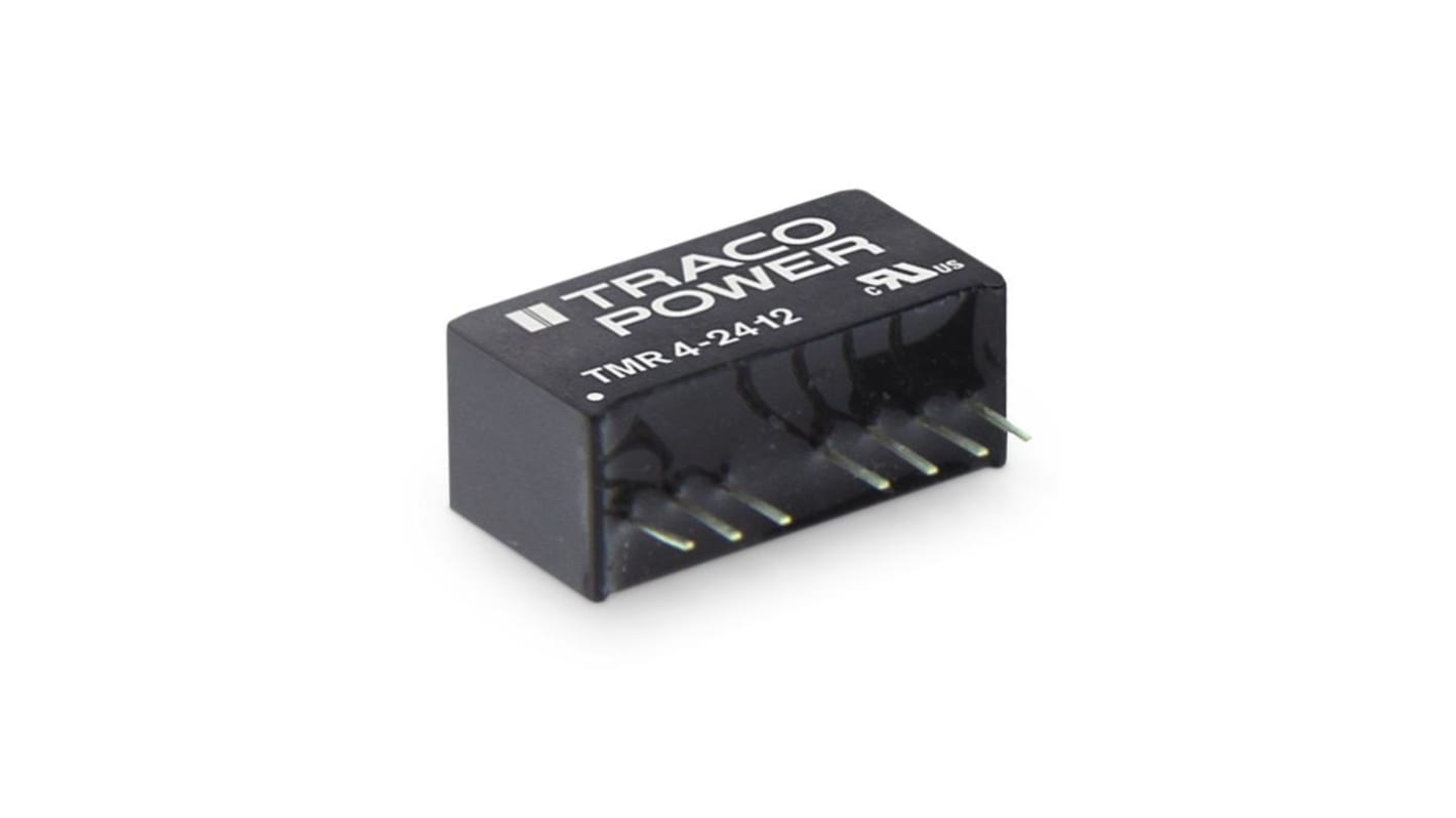 TRACOPOWER TMR DC/DC-Wandler 4W 12 V dc IN, 12V dc OUT / 166mA Durchsteckmontage 1.6kV isoliert