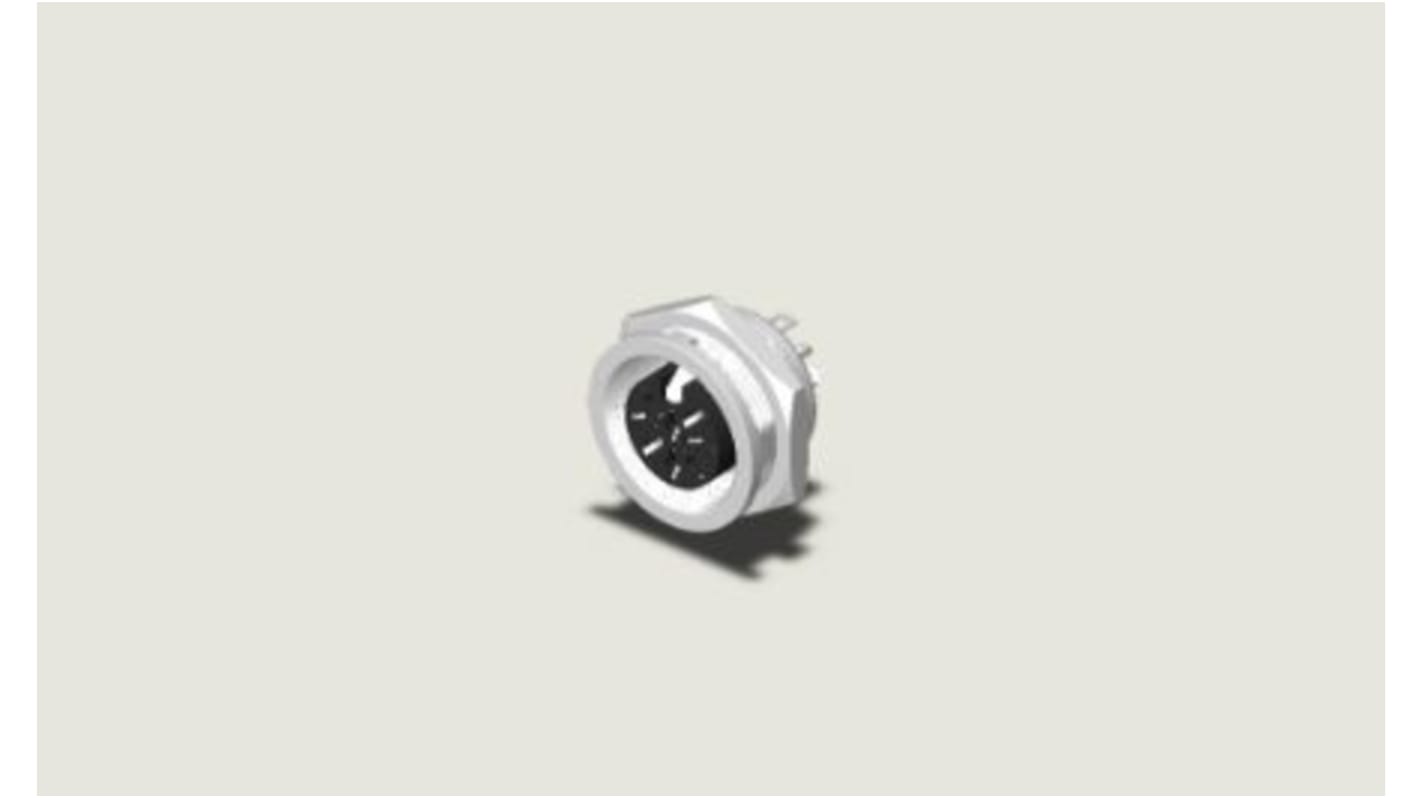 RS PRO 8 Pole Din, 4A, 100 V IP40, Screw Lock, Female, Panel Mount