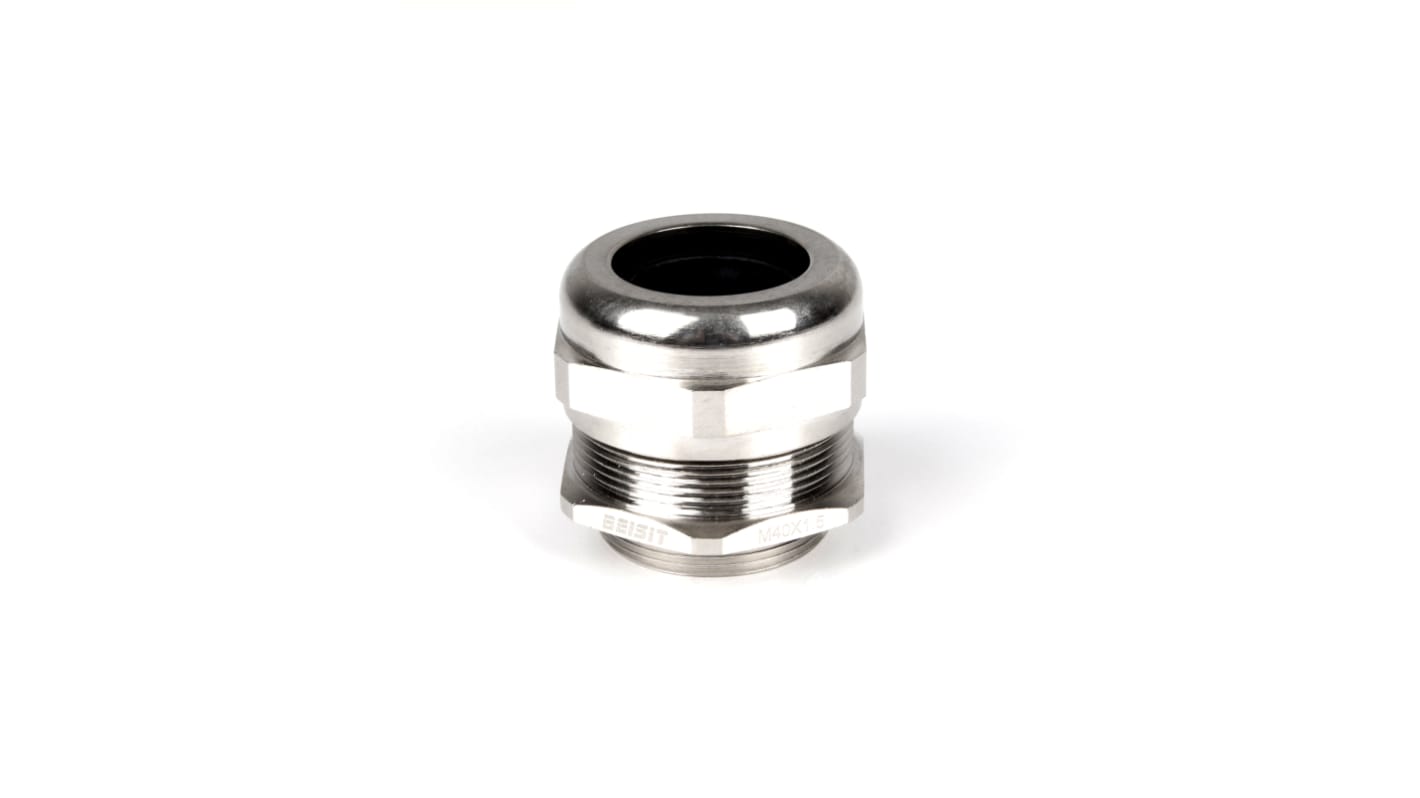 Pressacavo RS PRO, in Ottone zincato, filetto M40, Ø cavo 20mm - 26mm max