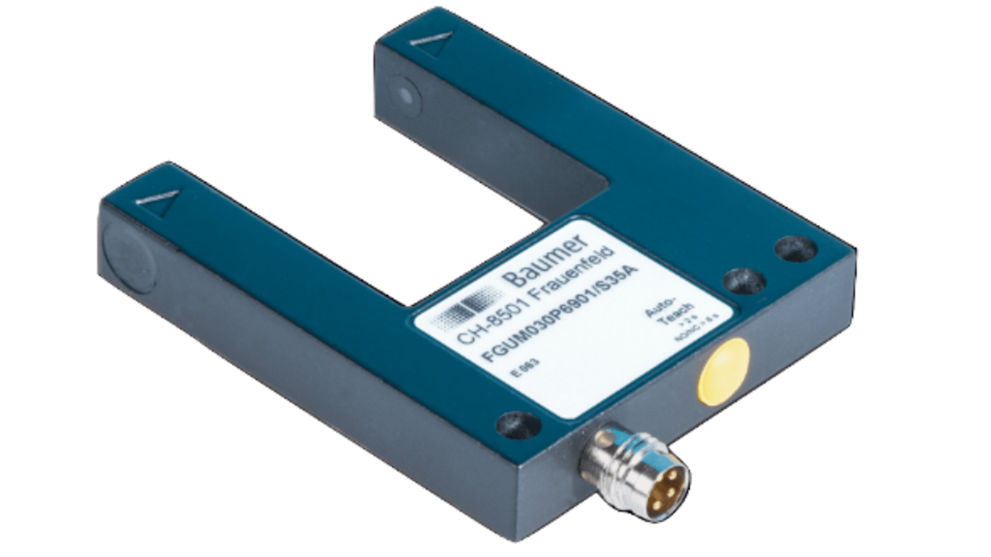 Rs-Online Sensore fotoelettrico a forcella Baumer a fascio diretto rilevamento 30 mm uscita PNP