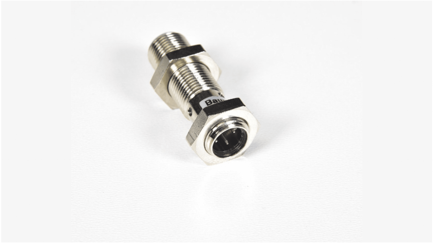 Baumer Inductive Barrel Proximity Sensor, M12, 4 mm Detection, PNP NO, 6 → 36 V dc