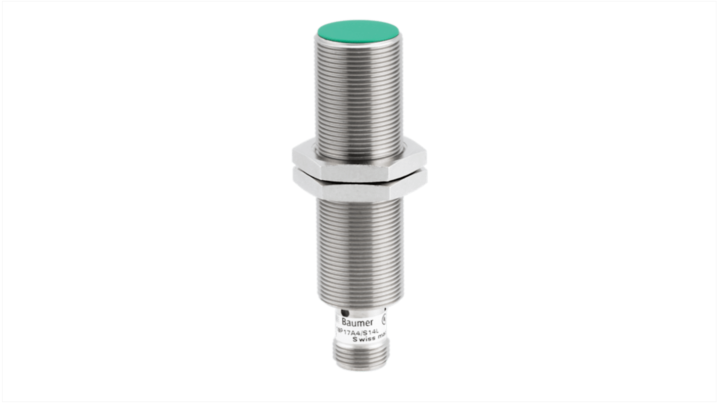 Rs-Online Sensore di prossimità Cilindro filettato Baumer M18 rilevamento 8 mm 6 → 36 V c.c