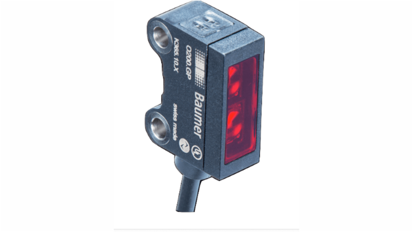 Rs-Online Sensore fotoelettrico Rettangolare Baumer a retroriflessione rilevamento 0 800 → mm uscita PREMERE/TIRARE