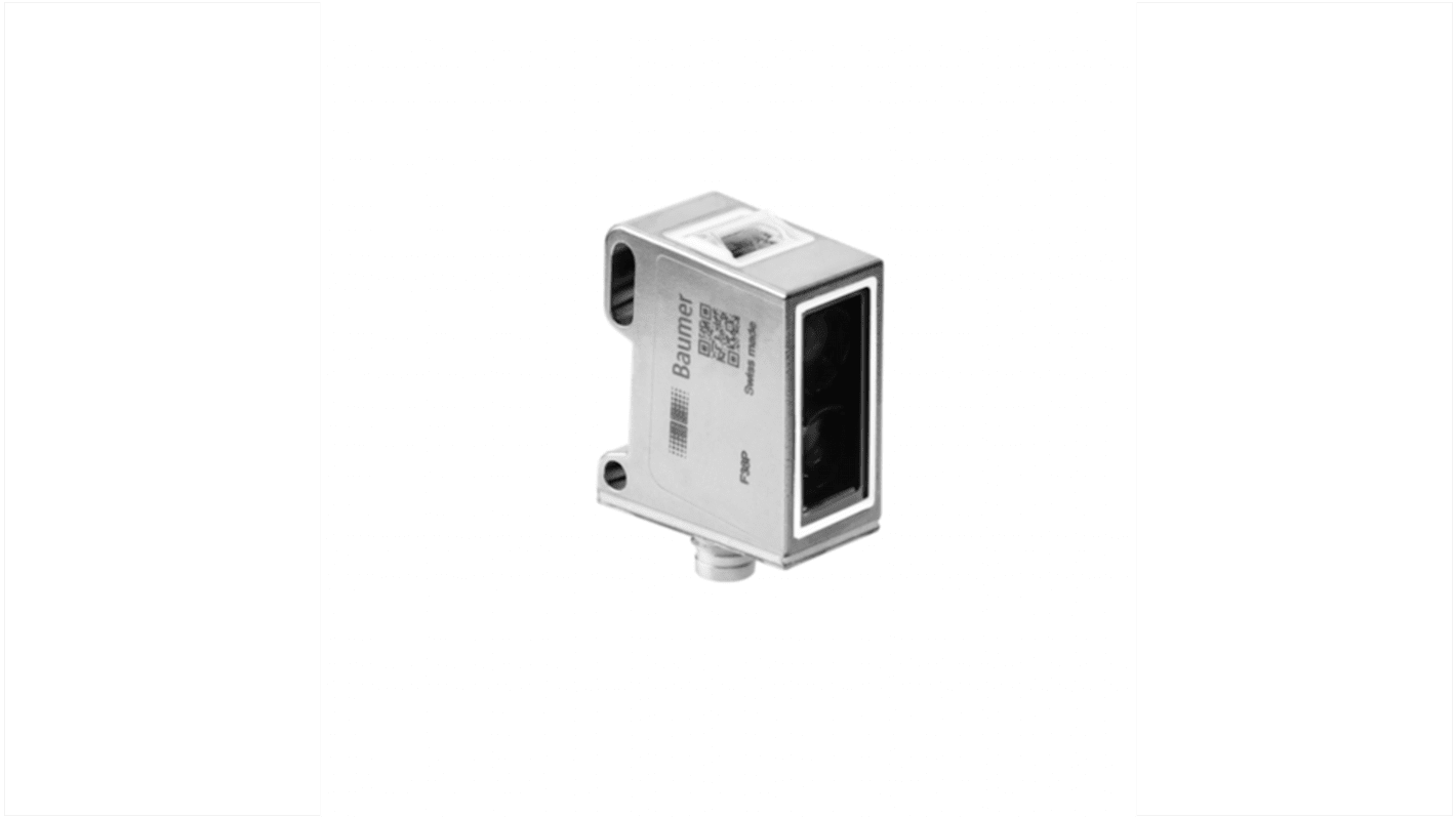 Rs-Online Sensore fotoelettrico Rettangolare Baumer a diffusione rilevamento 200 mm uscita PREMERE/TIRARE