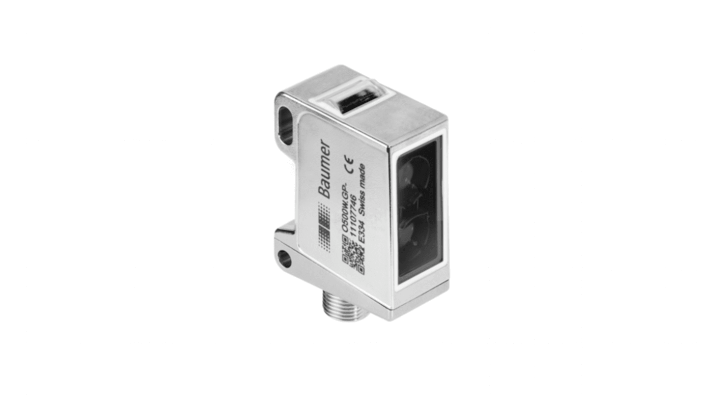 Rs-Online Sensore fotoelettrico Rettangolare Baumer rilevamento 600 mm uscita PREMERE/TIRARE