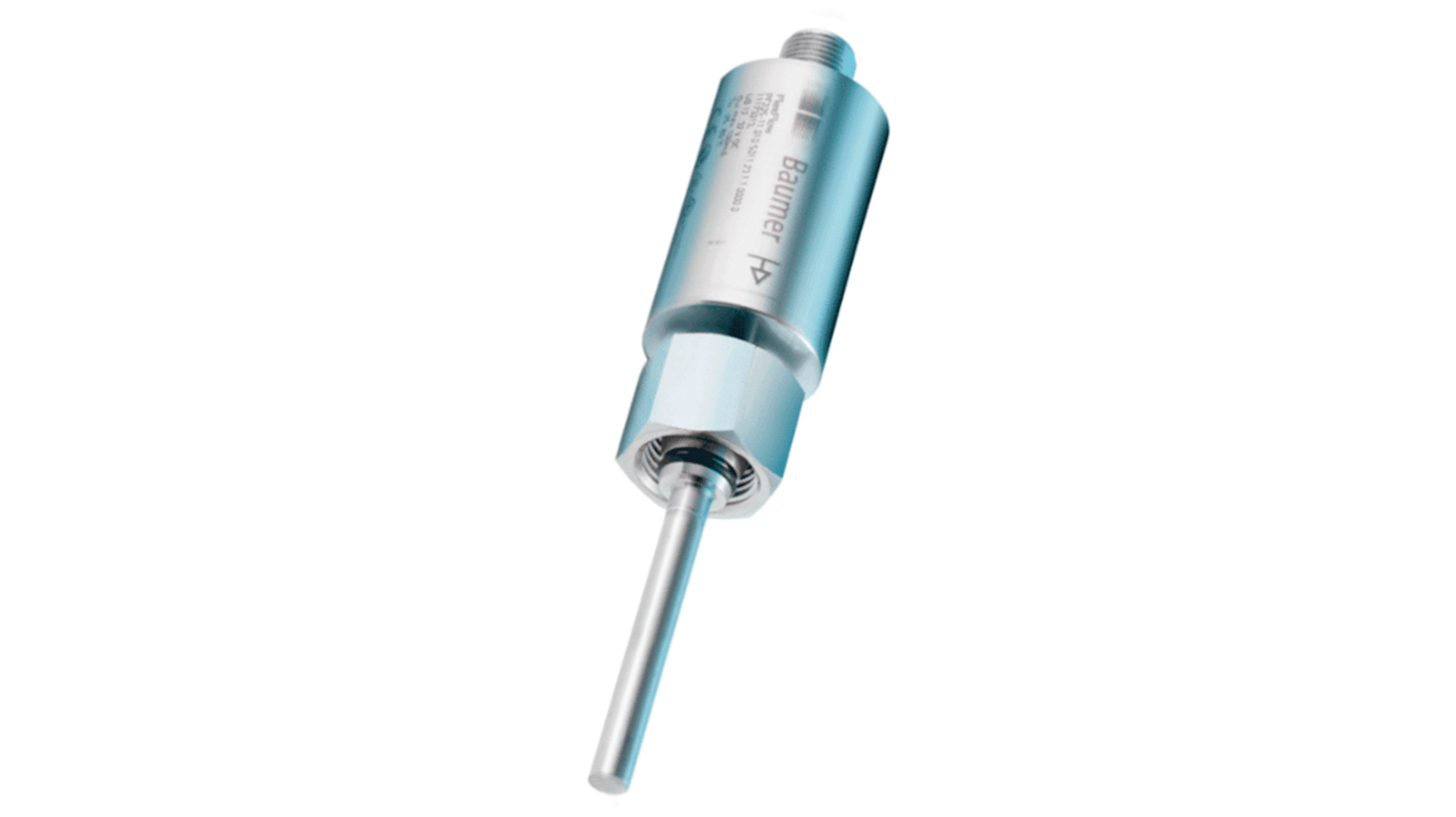 Baumer PF20S Flüssigkeit Durchflusssensor 30 V dc 10 cm/s → 400 cm/s Typ Flexflow Durchfluss- und Temperaturmesssensor