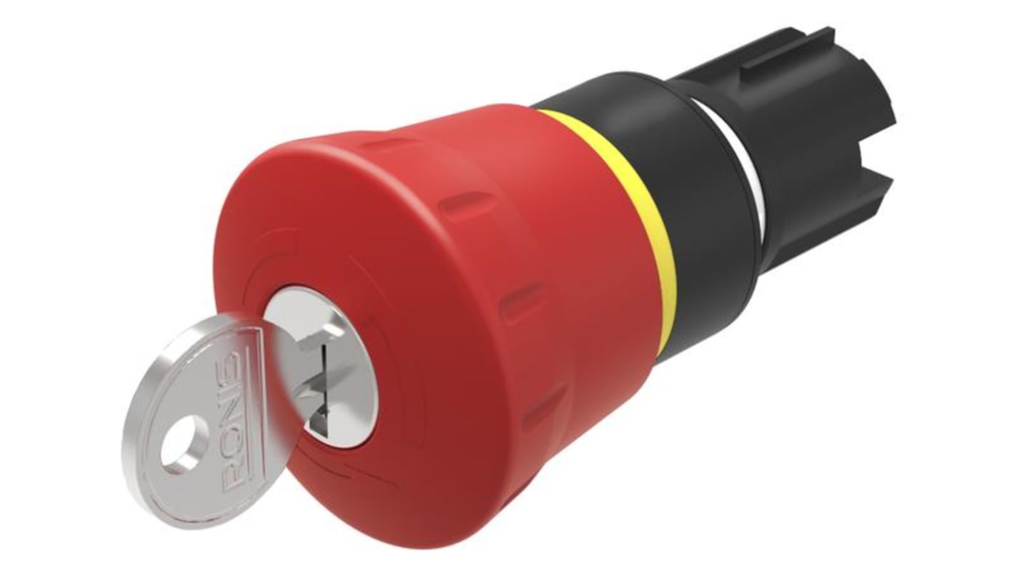 EAO 45 Series, Key Release, Emergency Stop Push Button Head