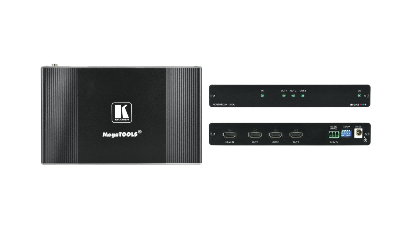 Kramer Electronics 3 Port 1 Input 3 Output HDMI Splitter  - up to 4K