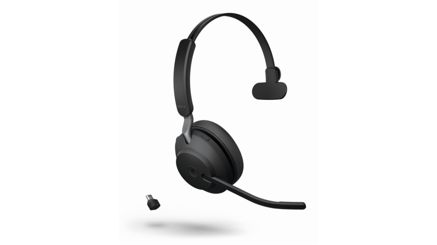 Jabra Evolve2 65 On-Ear-Headset Bluetooth Schwarz Wireless