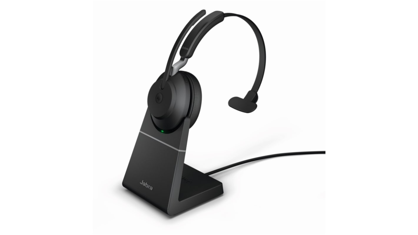 Jabra 无线压耳式耳机, 黑色, 蓝牙连接, Evolve2 65