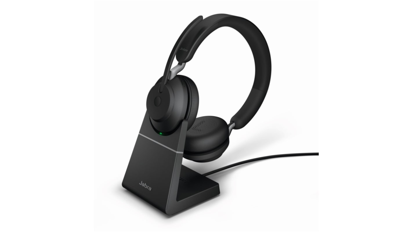 Jabra Evolve2 65 On-Ear-Headset Bluetooth Schwarz Wireless