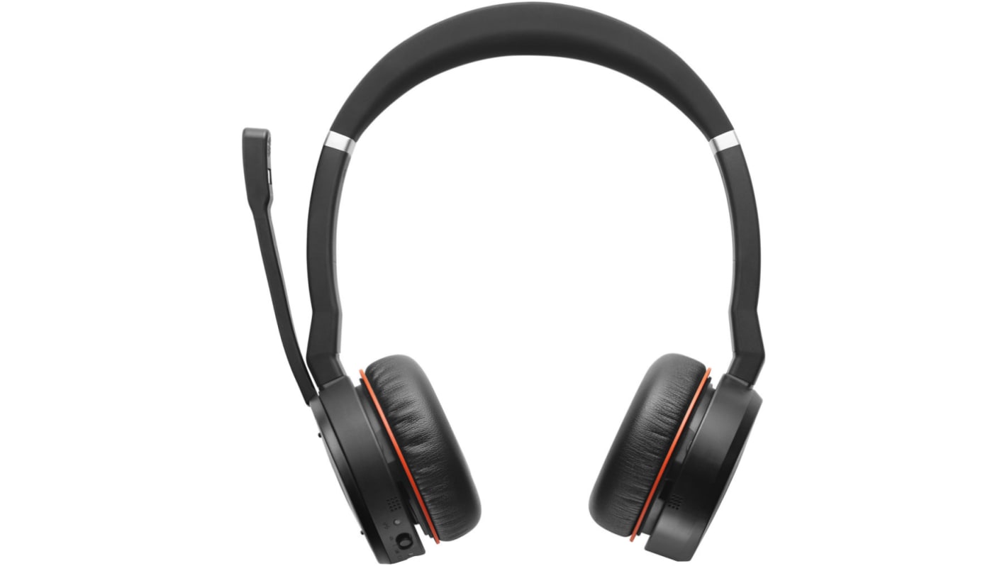 Jabra Evolve 75 On-Ear-Headset Bluetooth Schwarz 117dB Wireless 40Ω 20 → 20 kHz