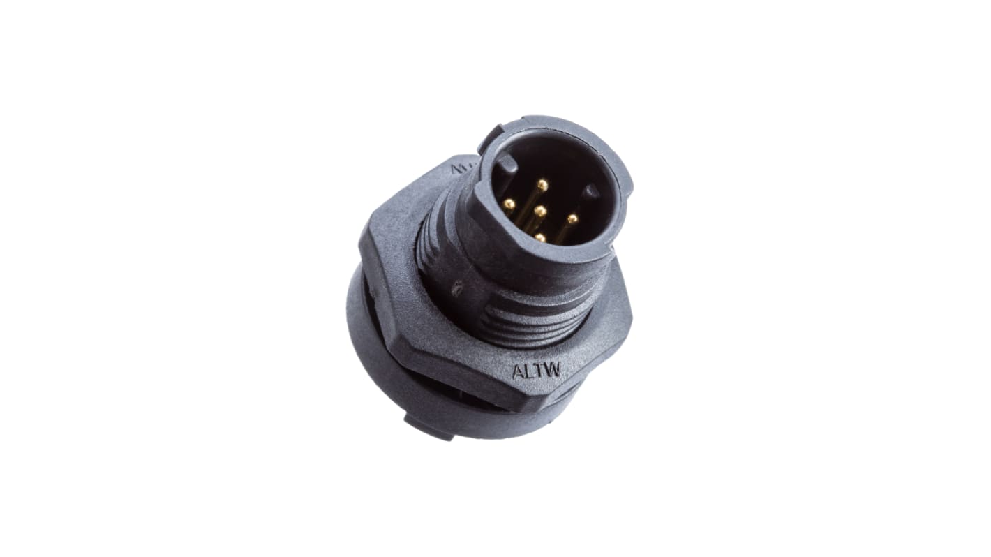 Amphenol Circular Connector, 2 Contacts, Panel Mount, Miniature Connector, Plug, Male, IP68, X-Lok Series