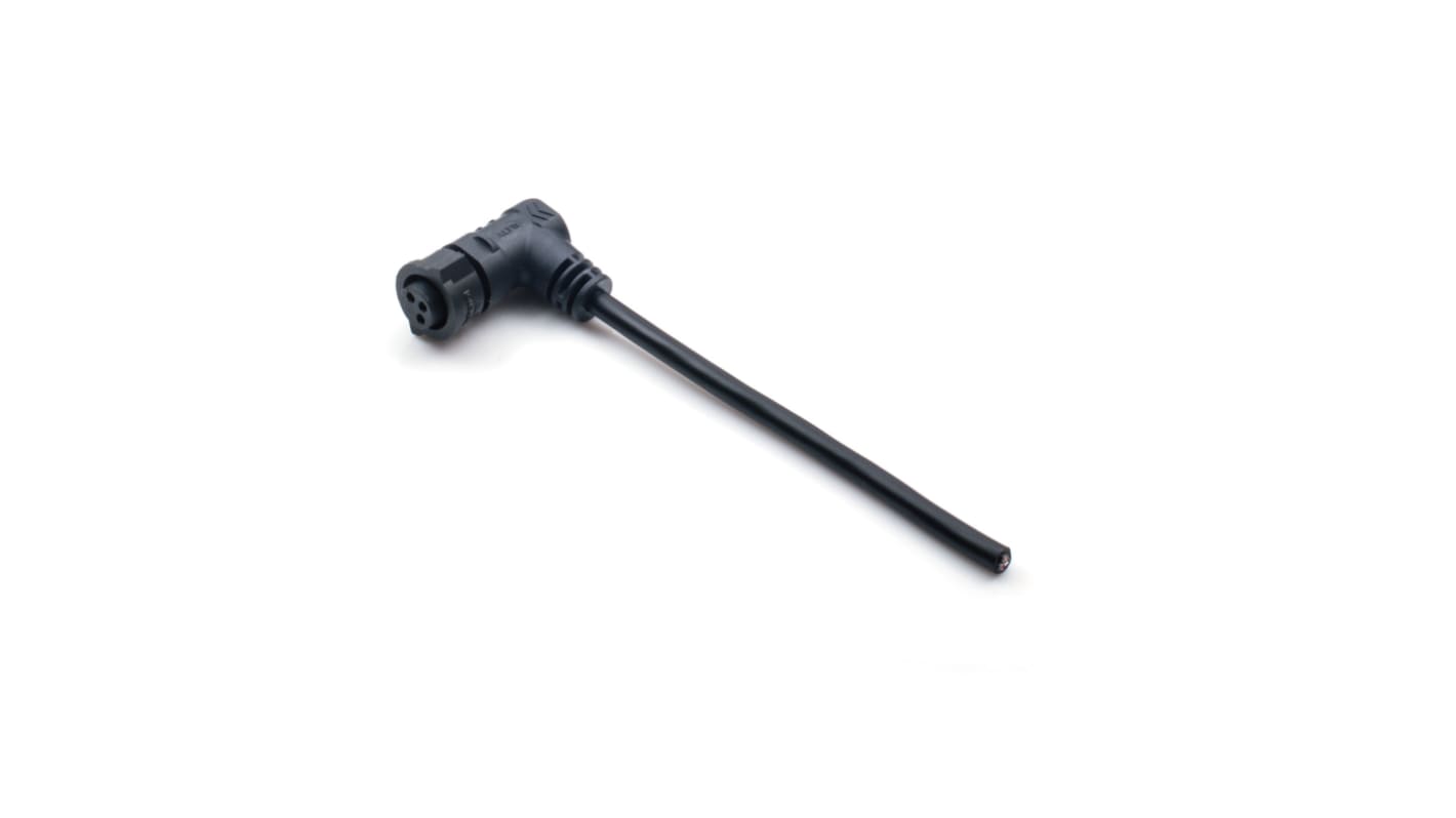 Amphenol Industrial Right Angle Female 6 way X-Lok B Size to Unterminated Sensor Actuator Cable, 1m