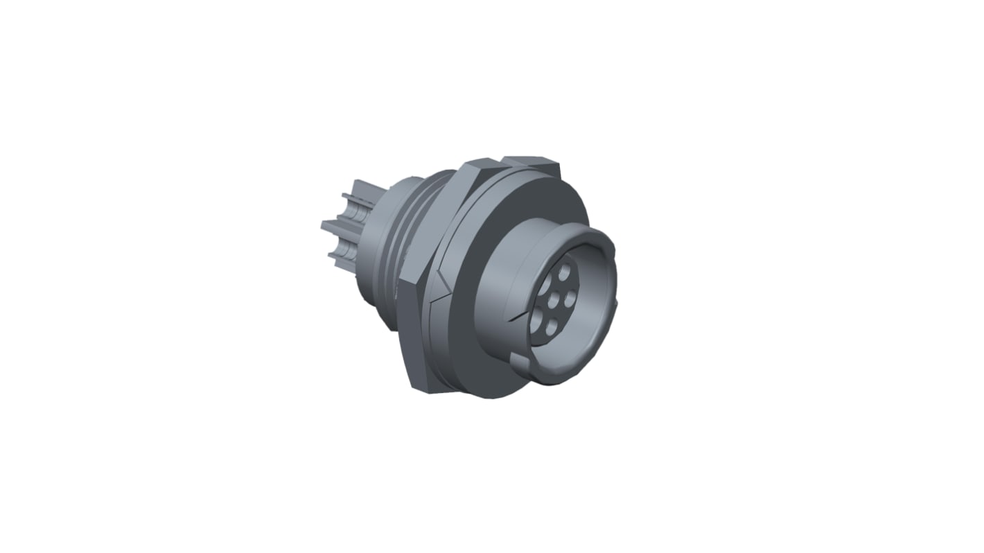 Amphenol Industrial Circular Connector, 6 Contacts, Rear Mount, Plug, Female, IP68, X-Lok Series