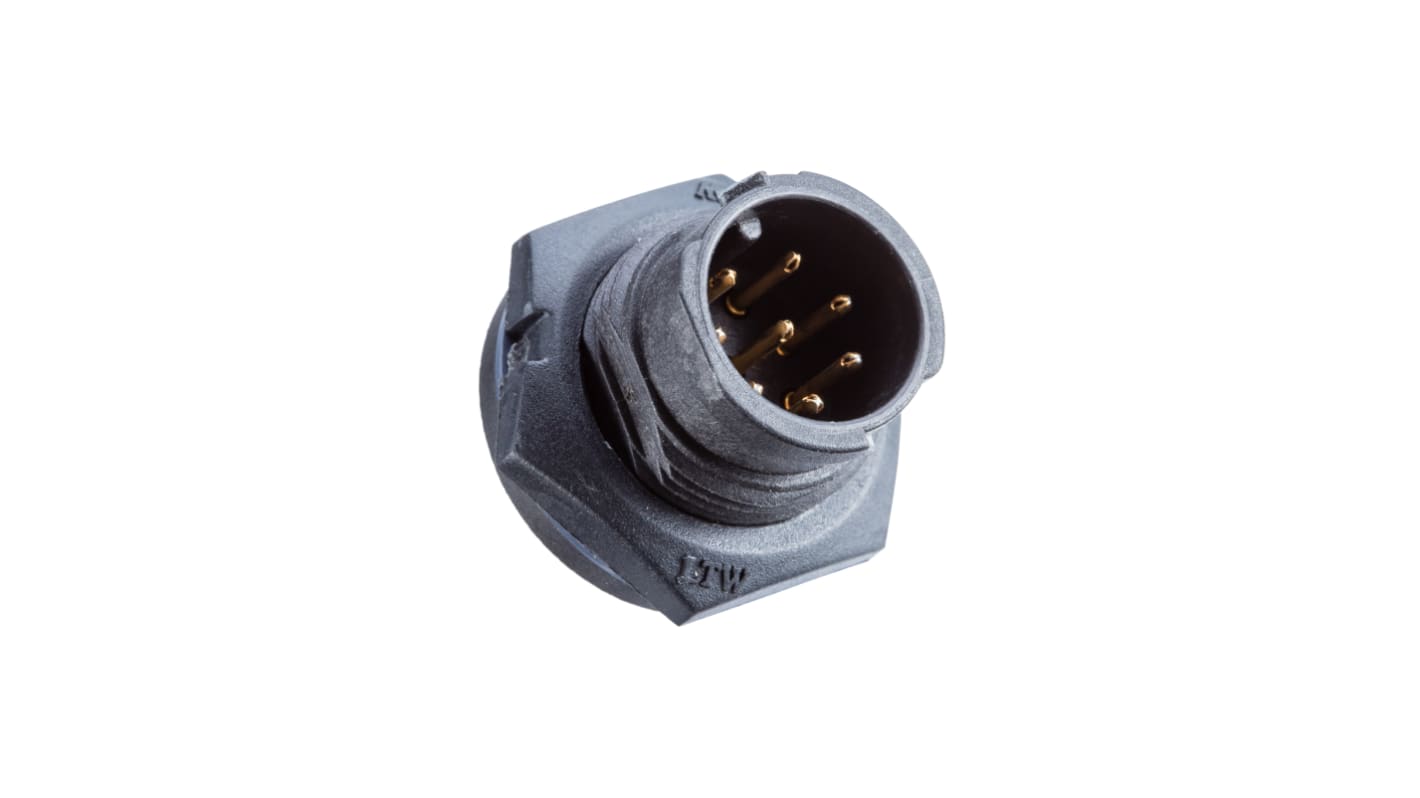Amphenol Industrial Circular Connector, 6 Contacts, Panel Mount, Plug, Male, IP68, X-Lok Series