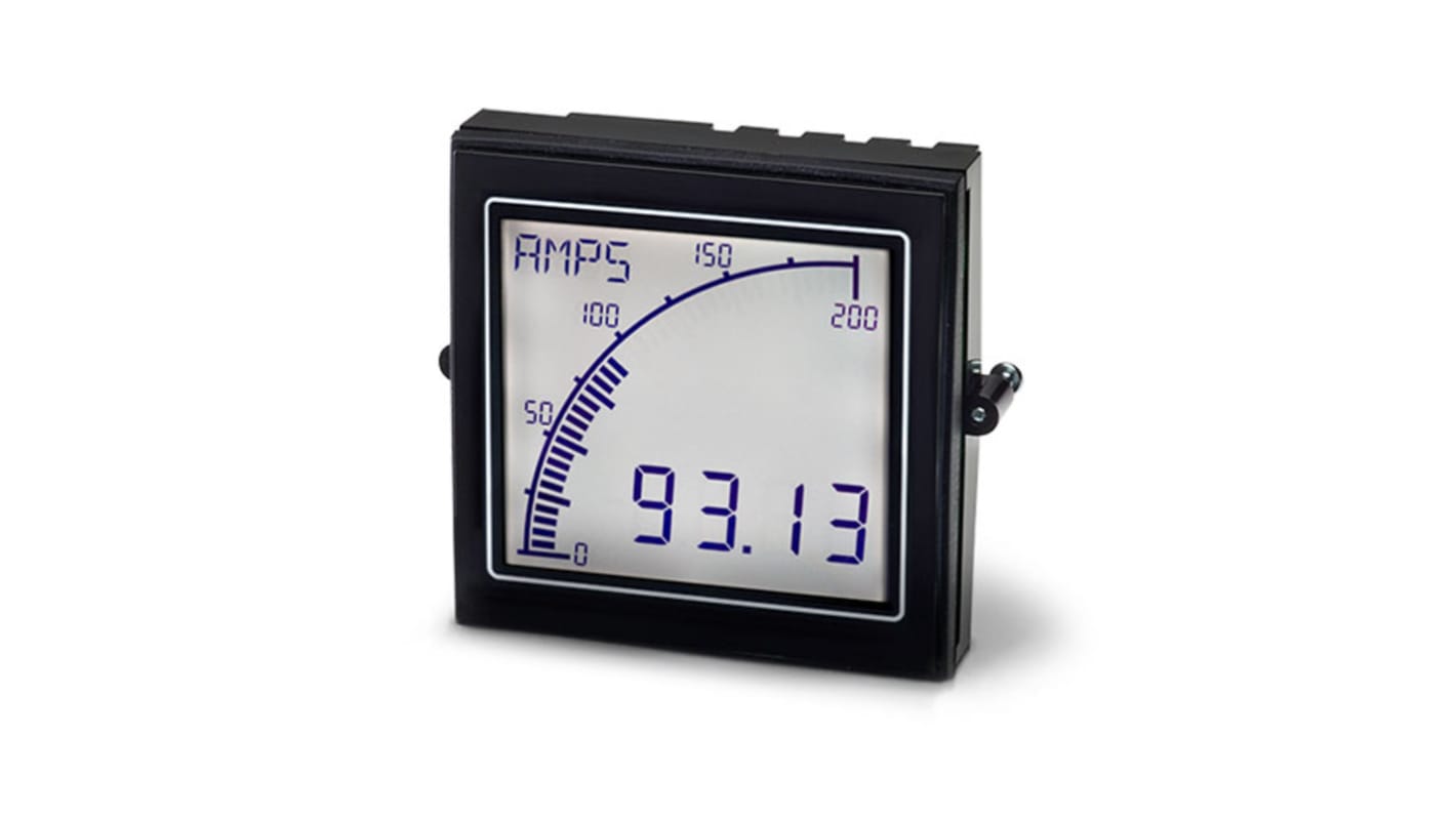 Trumeter LCD Digital Panel Multi-Function Meter for MPS, Voltage or Frequency, 68mm x 68mm